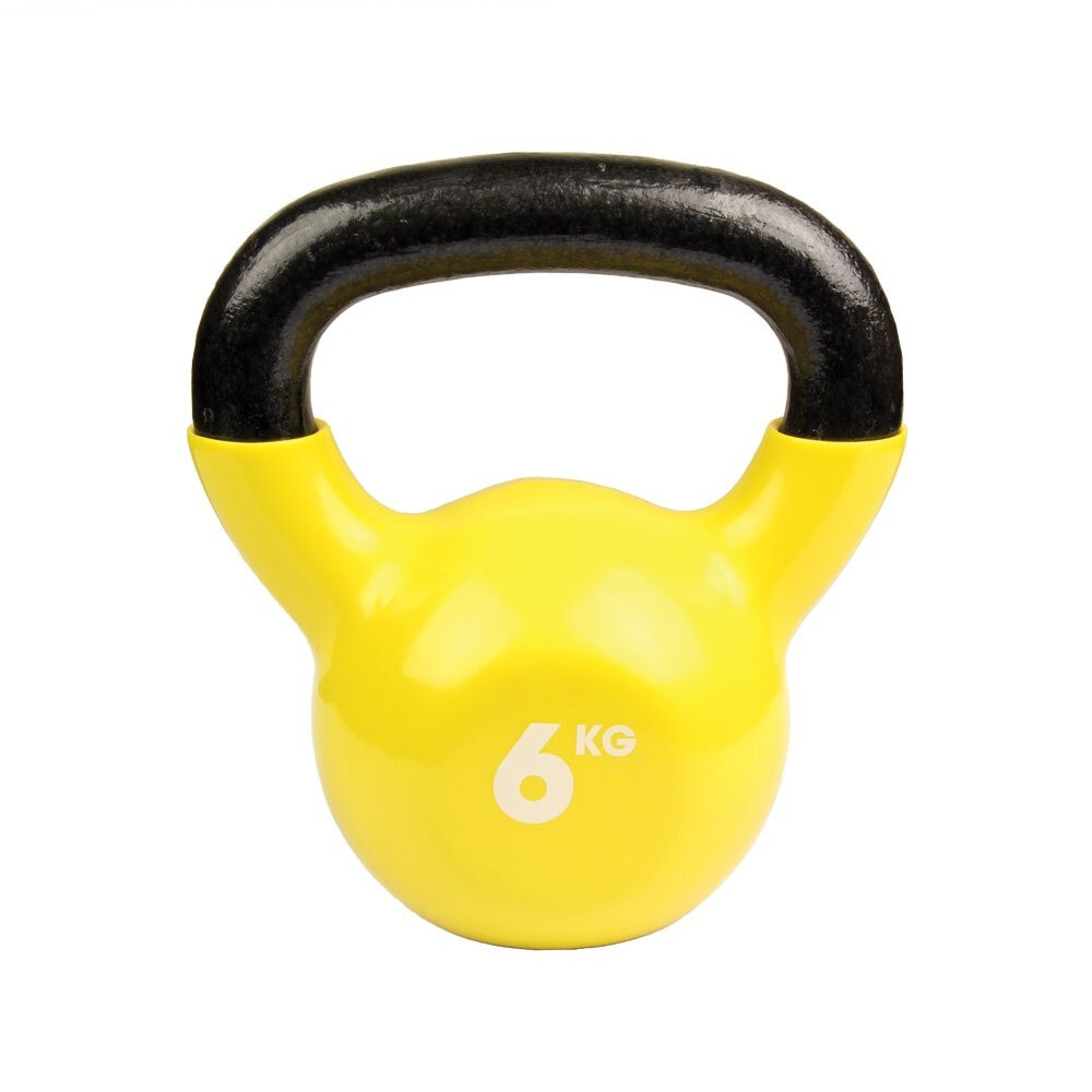 Product Image 1 - MAD VINYL COVERED KETTLEBELL - YELLOW (6kg)