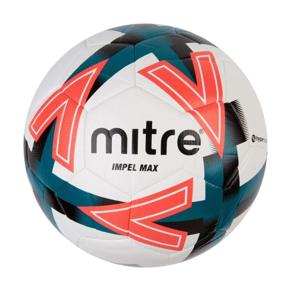 Product Image 1 - MITRE IMPEL MAX FOOTBALL - WHITE / BLACK / GREEN / ORANGE (SIZE 4)