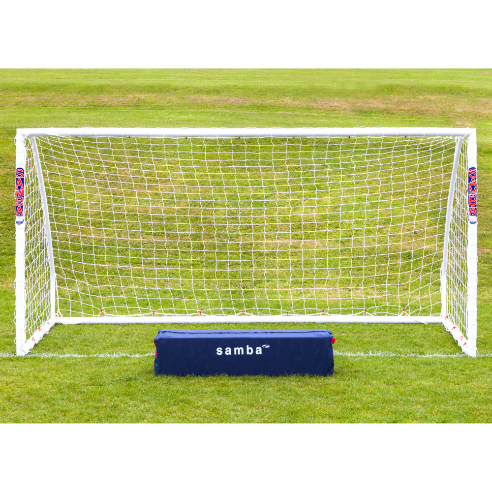 12' x 4' Clips + Net 1 Goal Samba Football Soccer Match Goal Post 