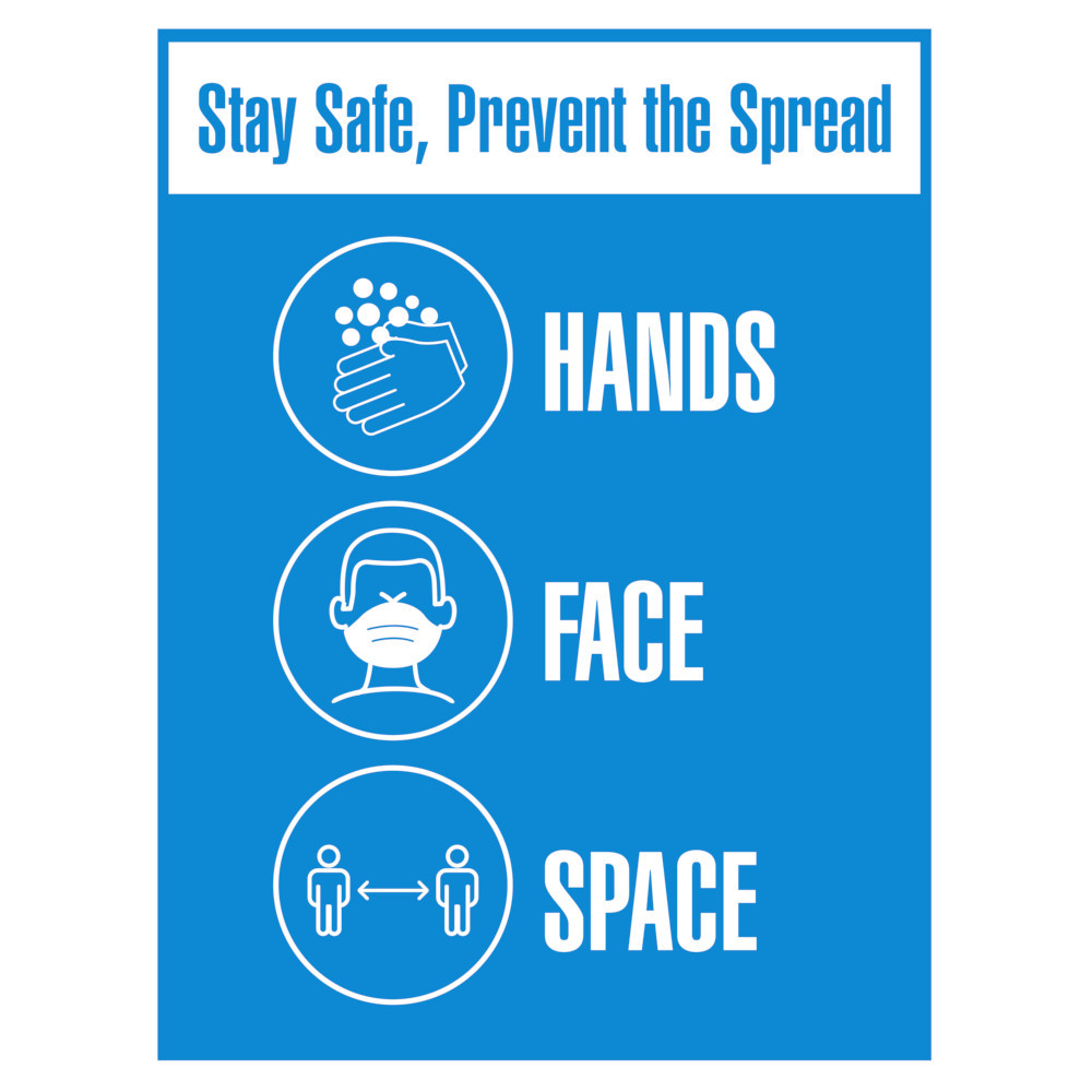 Product Image 1 - STAY SAFE PREVENT THE SPREAD SIGN - SMALL