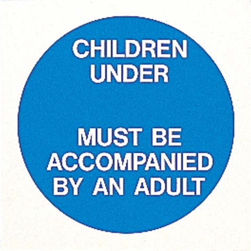 Product Image 1 - CHILDREN UNDER __ MUST...  SIGN