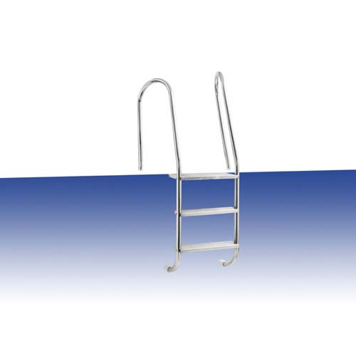 Product Image 1 - DECK-LEVEL POOL ACCESS LADDER - 3-TREAD ('A' 744mm)