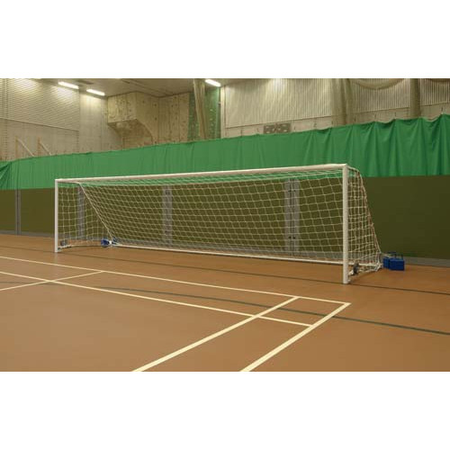 Product Image 1 - FIVE-A-SIDE WHEELAWAY FOOTBALL GOAL POSTS - STEEL FOLDING (4.8m x 1.2m)