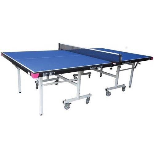 Product Image 1 - BUTTERFLY NATIONAL LEAGUE ROLLAWAY INDOOR TABLE TENNIS TABLE - BLUE (25mm)