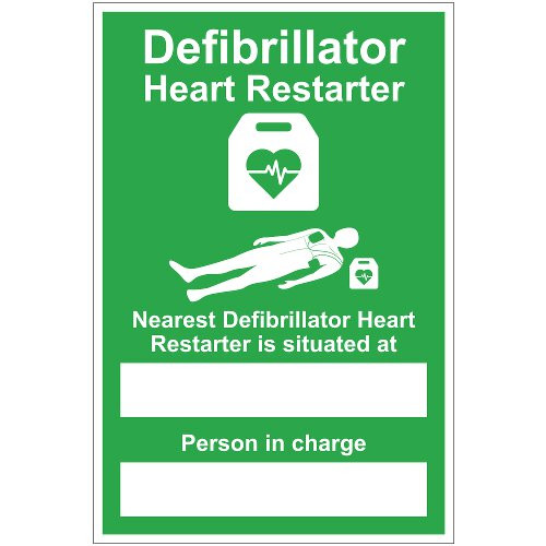 Product Image 1 - DEFIBRILLATOR LOCATION / PERSON SIGN (200 x 300mm)