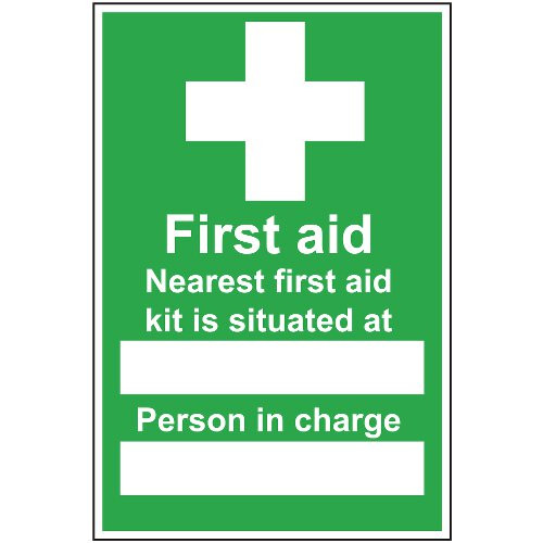 Product Image 1 - FIRST AID KIT LOCATION / PERSON SIGN (200 x 300mm)