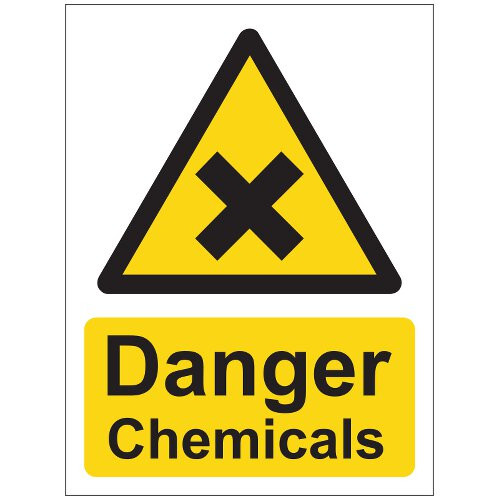 Product Image 1 - DANGER CHEMICALS SIGN (150 x 200mm)
