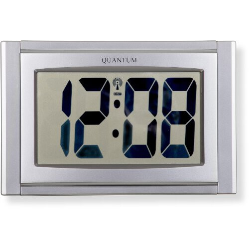 Lcd Radio Controlled Wall Clock Time Of Day Clocks J P Lennard Ltd - Wall Mounted Radio Controlled Clocks