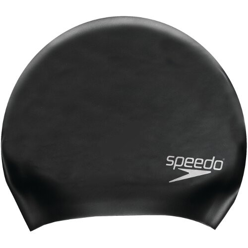 Product Image 1 - SPEEDO LONG HAIR MOULDED SILICONE SWIM CAPS - BLACK