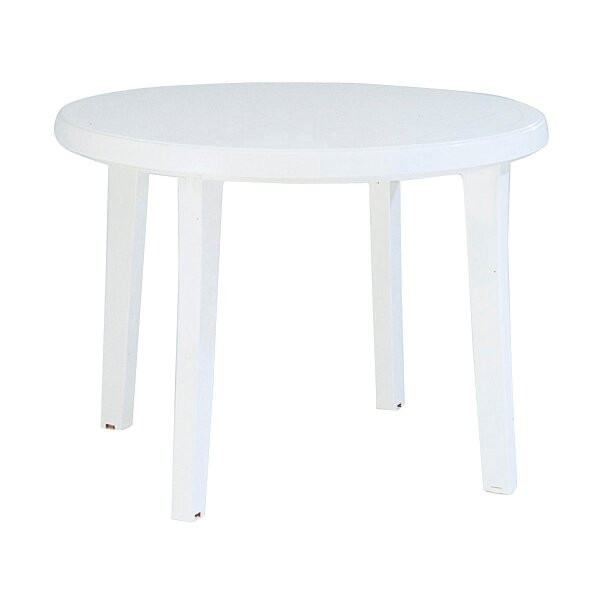 Product Image 1 - GROSFILLEX MIAMI ROUND TABLE - WHITE (98cm)