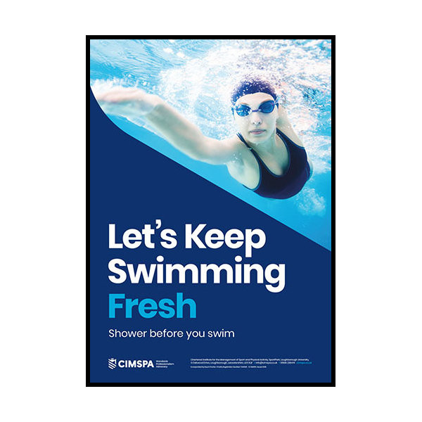 Product Image 1 - CIMSPA LETS KEEP SWIMMING FRESH 'SHOWER' POSTER