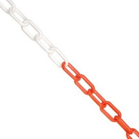 PLASTIC CHAIN LINK - RED/WHITE (25m)