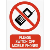 PLEASE SWITCH OFF MOBILE PHONES SIGN