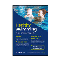 CIMSPA HEALTHY SWIMMING POSTER - BLUE
