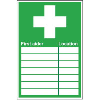 FIRST AIDER SIGN (200 x 300mm)