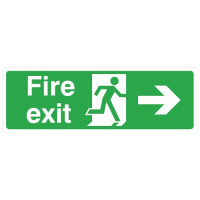 FIRE EXIT SIGN - RIGHT (450 x 150mm)