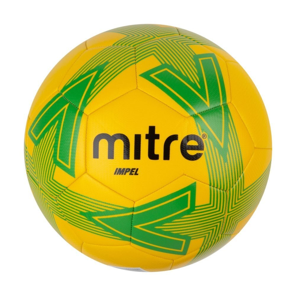 Size 4 Yellow Mitre Impel Training Football Without Ball Pump 